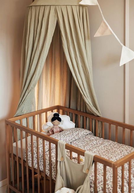 Jollein Sänghimmel Vintage, Olive Green