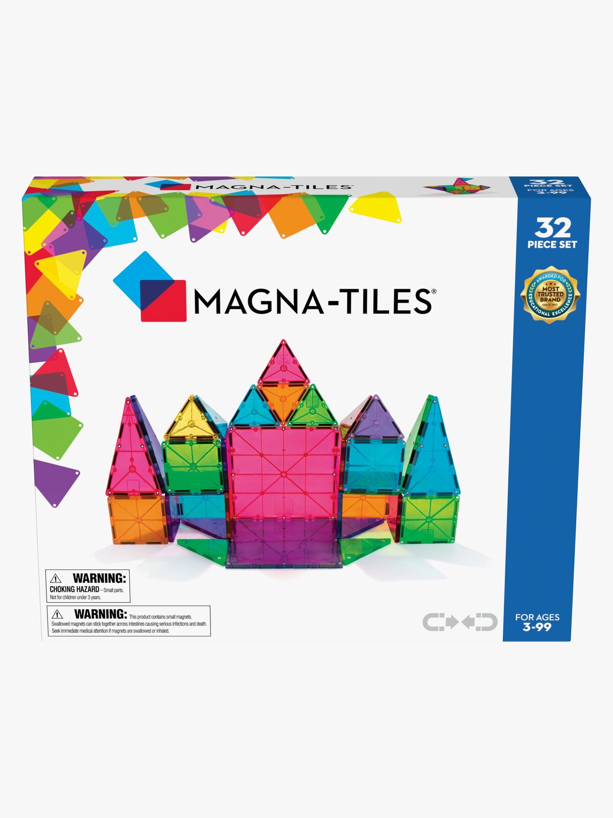 MAGNA-TILES Clear Colours Byggsats 32 Delar