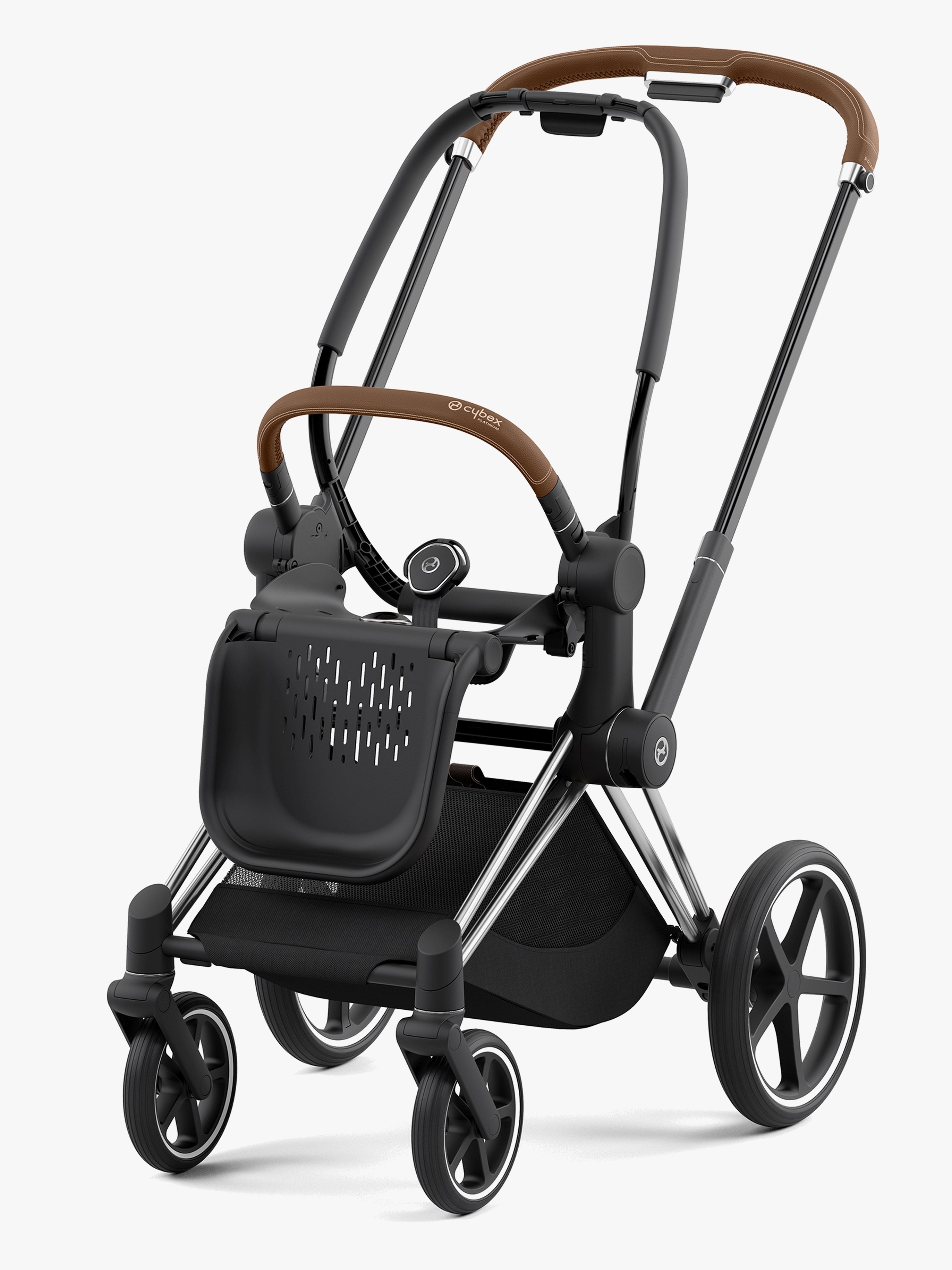 Cybex Priam Chassi och Sittdel – premiumvagn med enhandsfällning