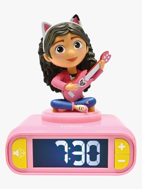 Gabby's Dollhouse Väckarklocka med Nattlampa 3D Design & Ljudeffekter