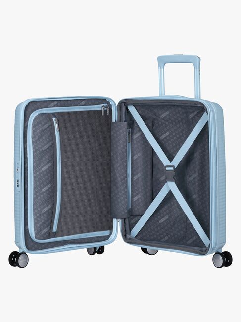American Tourister Soundbox Spinner Resväska 35,5L, Pastel Blue