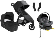 Baby Jogger City Mini GT 2.1 Duovagn inkl. Beemoo Route Babyskydd & Bas, Opulent Black/Mineral Grey