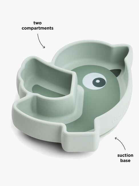 Done By Deer Stick & Stay Silikontallrik Birdee, Green