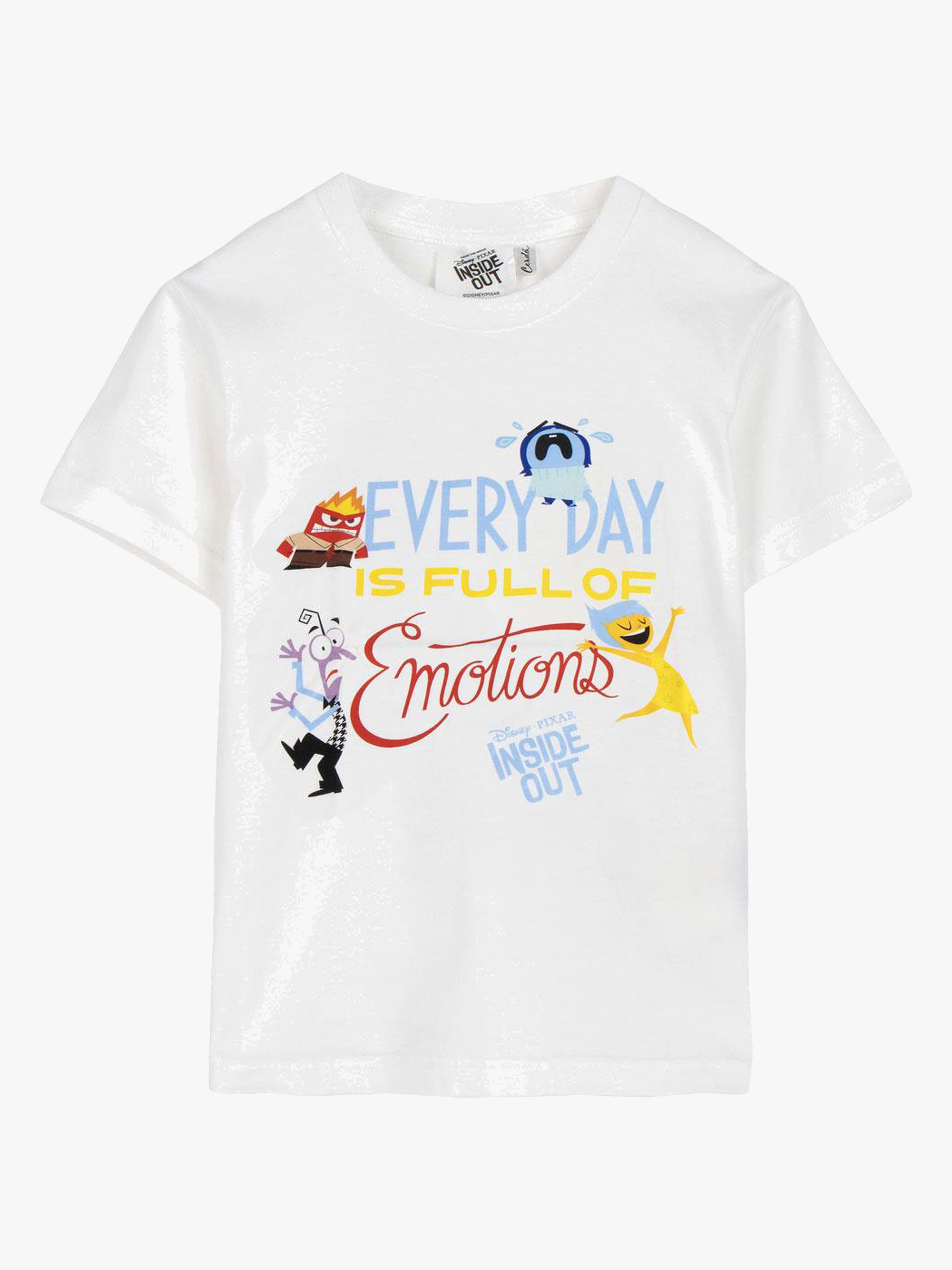 Disney Pixar Insidan Ut T-shirt, Vit, 140-146