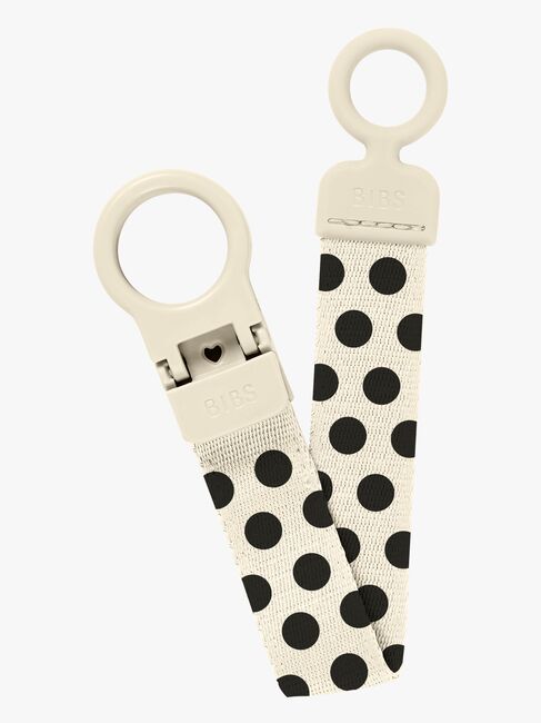 BIBS Studio Loop Napphållare Polka, Ivory/Black
