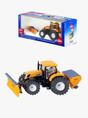 SIKU Traktor mit Pflug & Salzstreuer 1:50