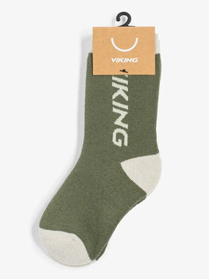 Viking Play Sokker Merinoull, Olive