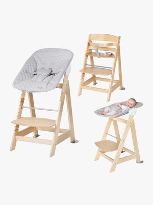 Roba Born Up 2-in-1 Hochstuhl, Natural/Grey