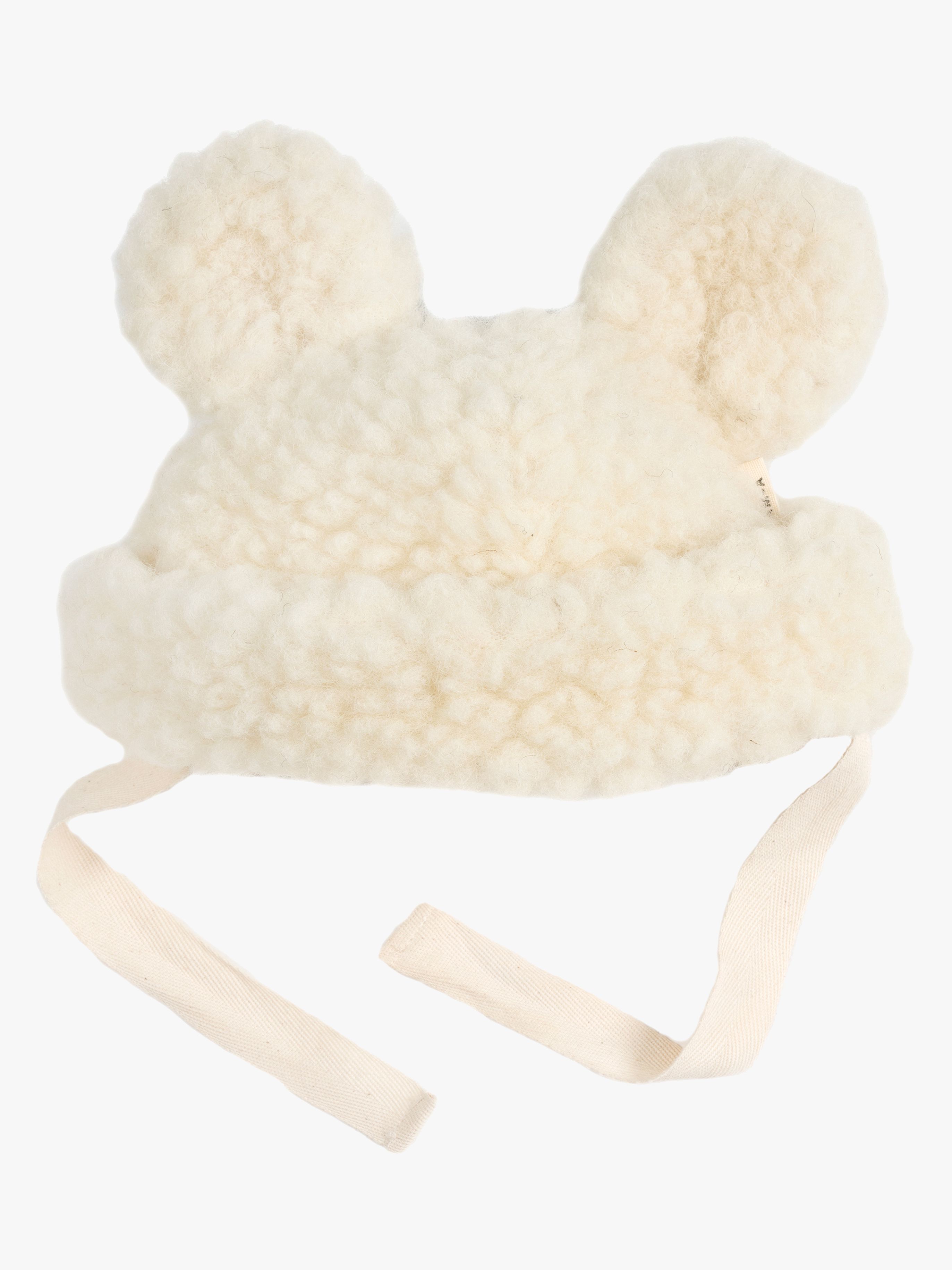 BINIBAMBA Merino Teddy Mössa, Milk, 2-3 år