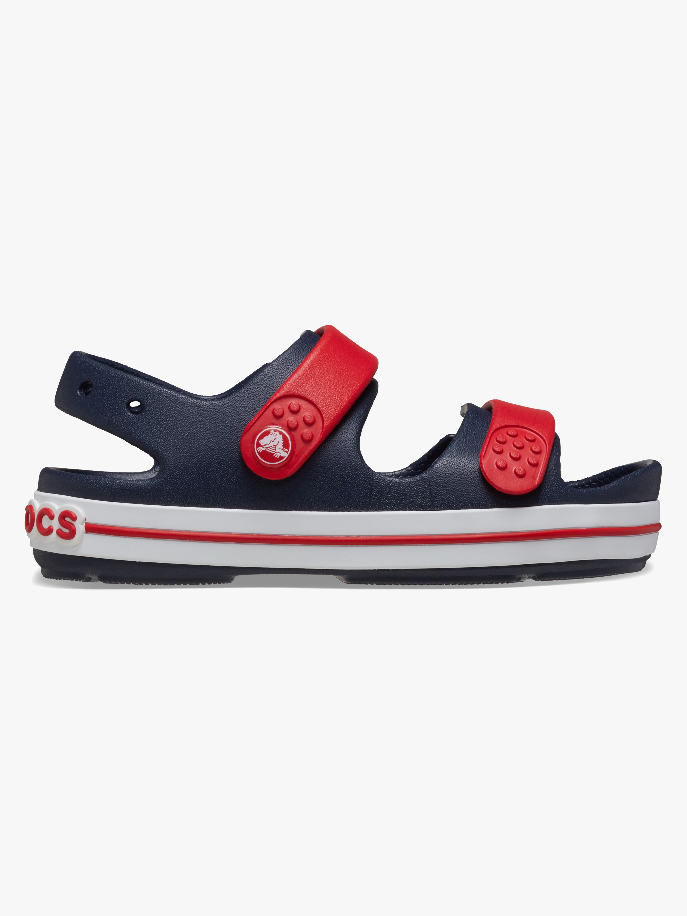 Crocs Crocband Cruiser Kids Tofflor, Navy/Varsity Red, 27-28