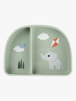 Done By Deer Playground Delad Tallrik Stick & Stay, Green