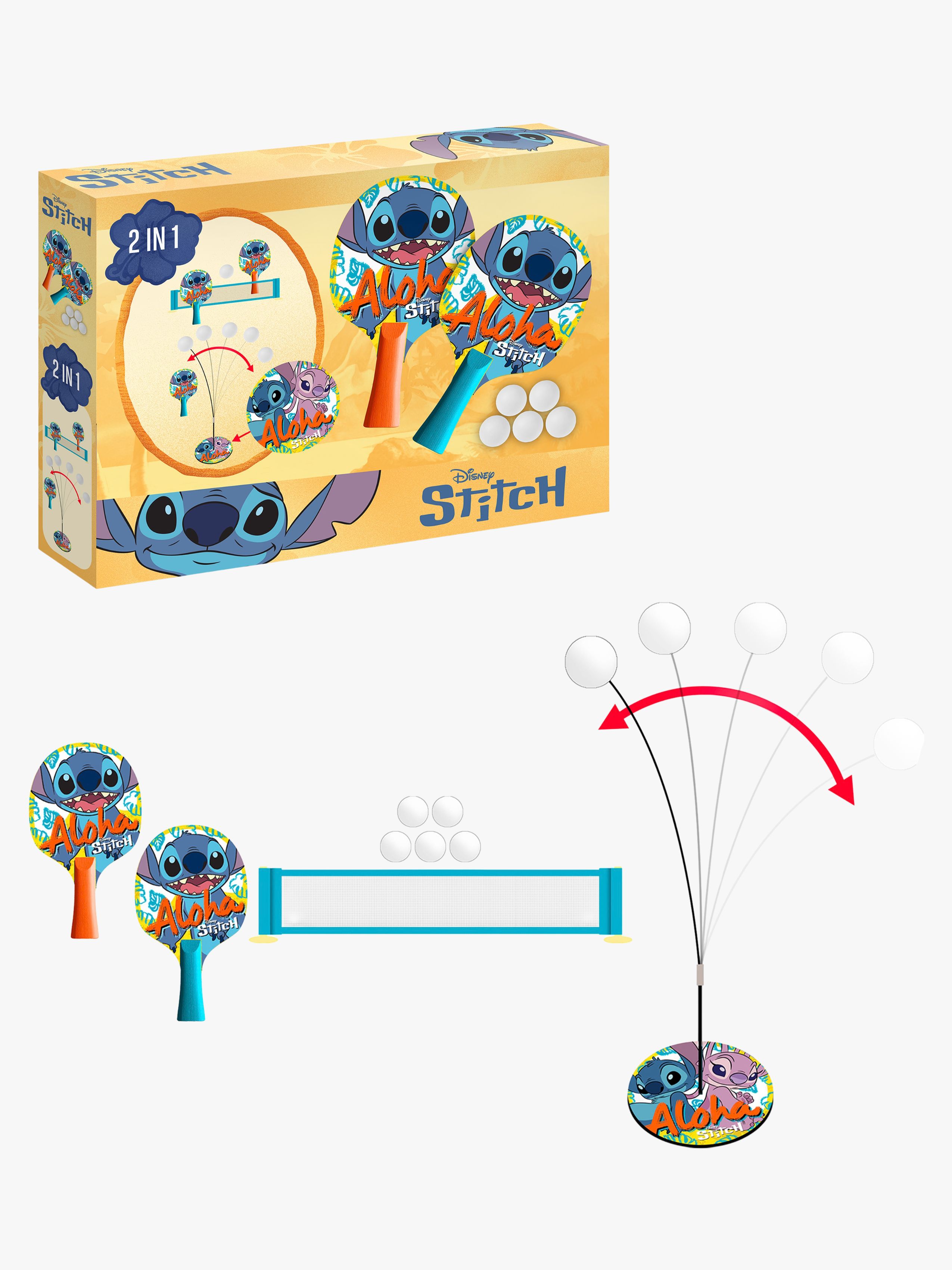 Disney Stitch 2-i-1 Bordtennisset