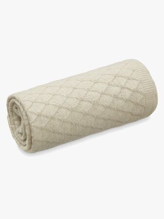 CamCamCopenhagen Alpaca Knit Throw Filt, Natural