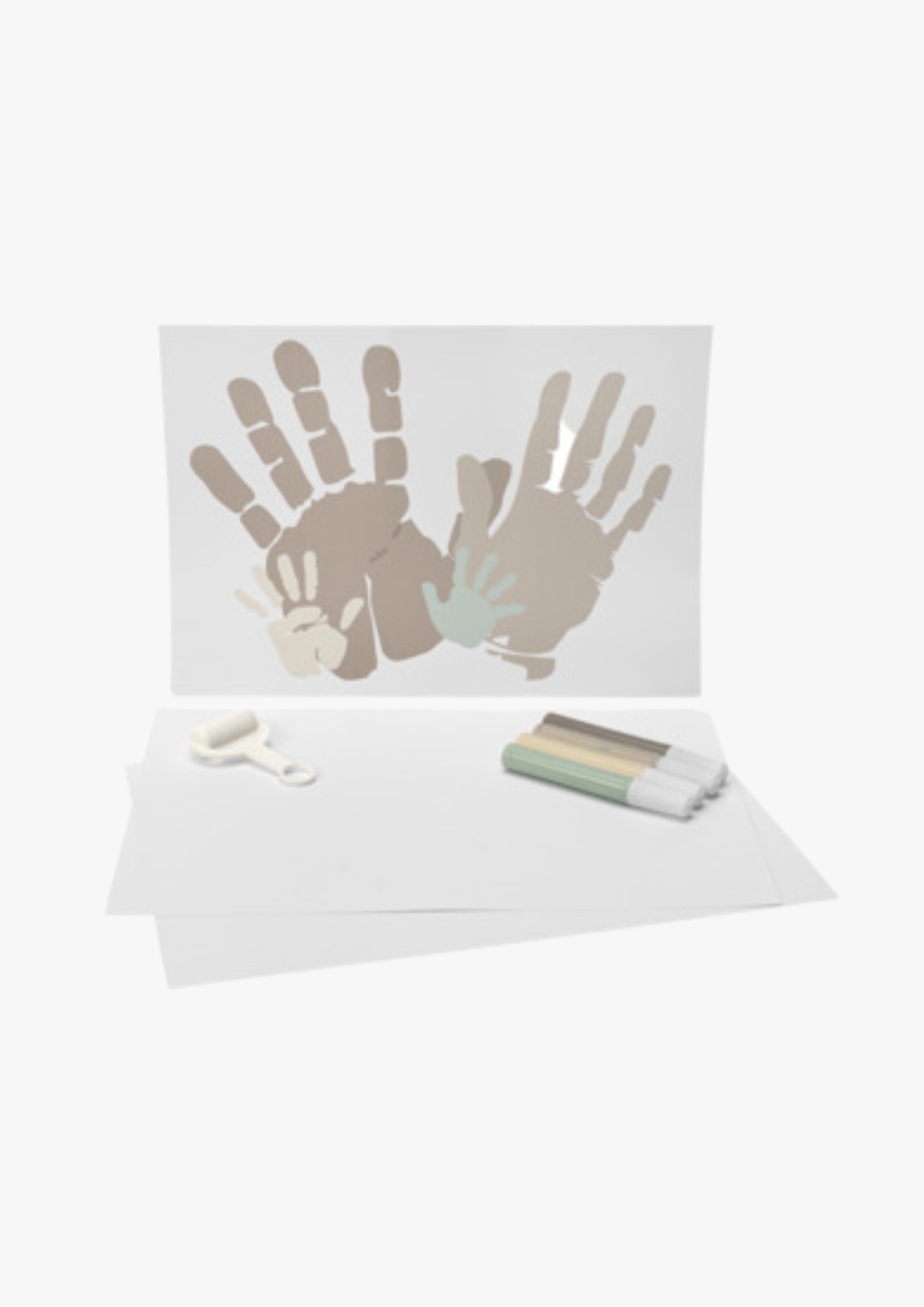 BamBam Familj Handavtryckskit med 4 Färger