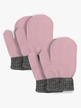 Lindberg Sundsvall Wool Glove TumVantar 2-pack, Pink/Anthracite