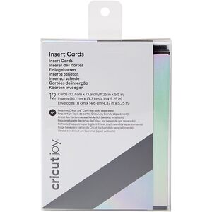 Cricut Joy Insert Cards 12-Pack, Svart/Holo