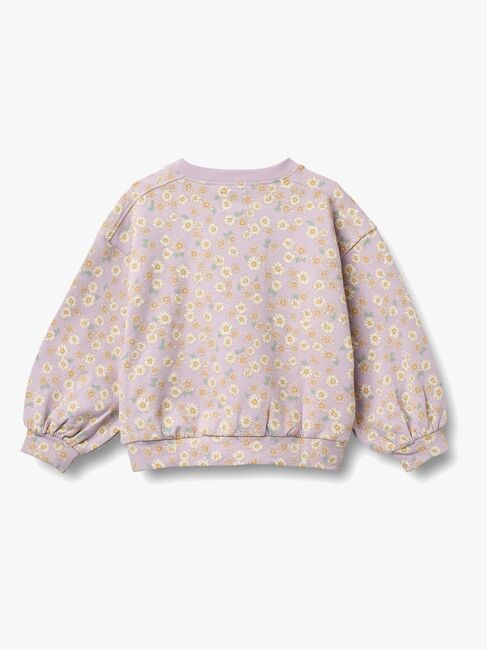 Wheat Lia Sweatshirt, Lavender Daisies