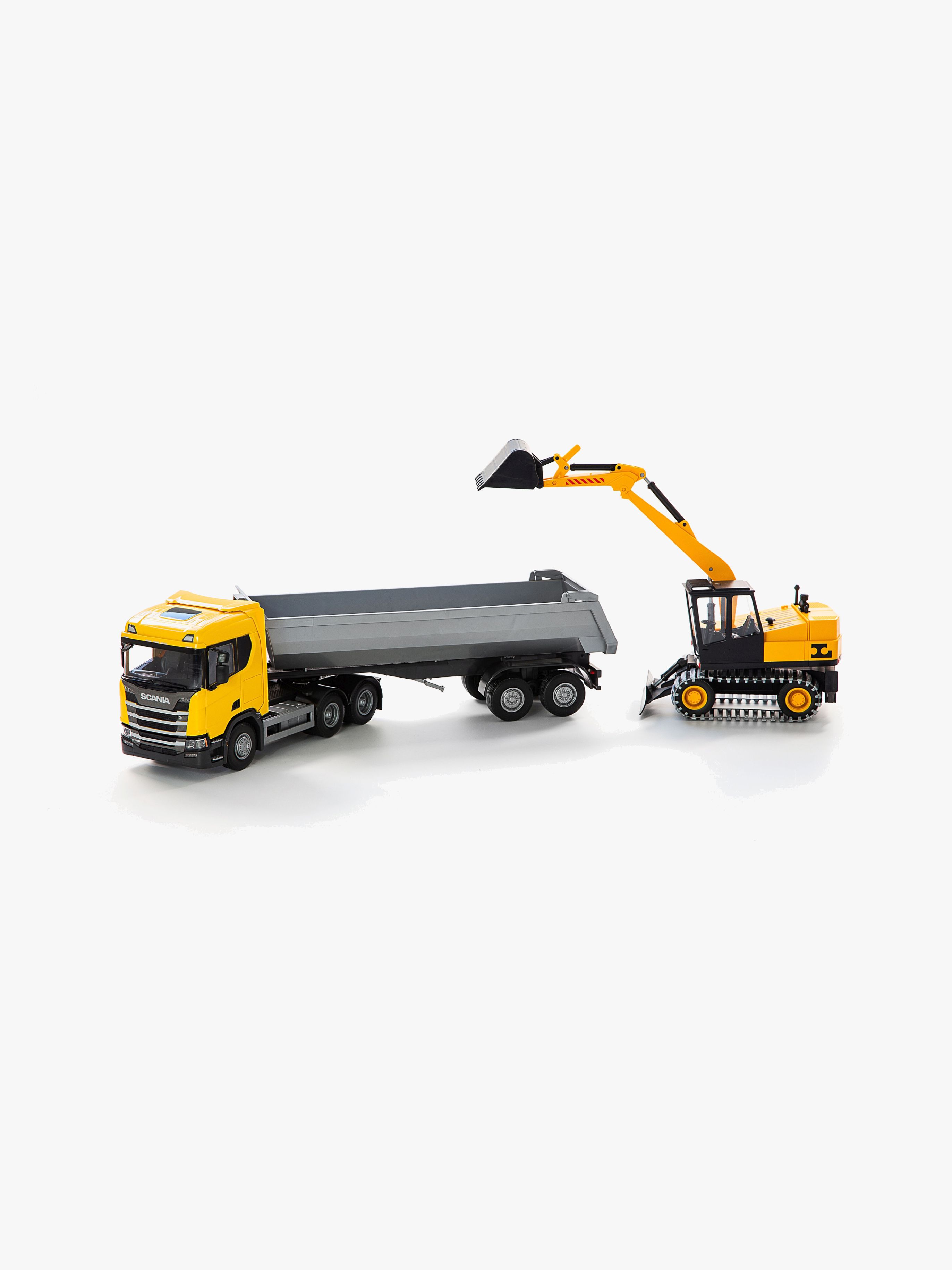 Emek Scania Fordon Tippbil & Grävmaskin 1:25
