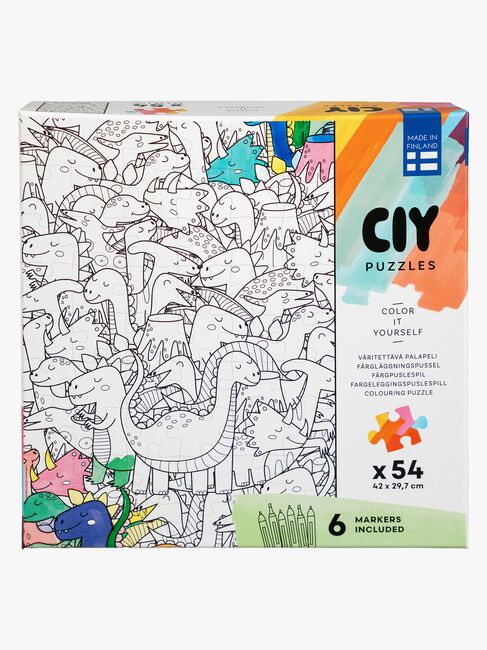 Peliko CIY Pussel med Filtpennor 54 Bitar Blandad