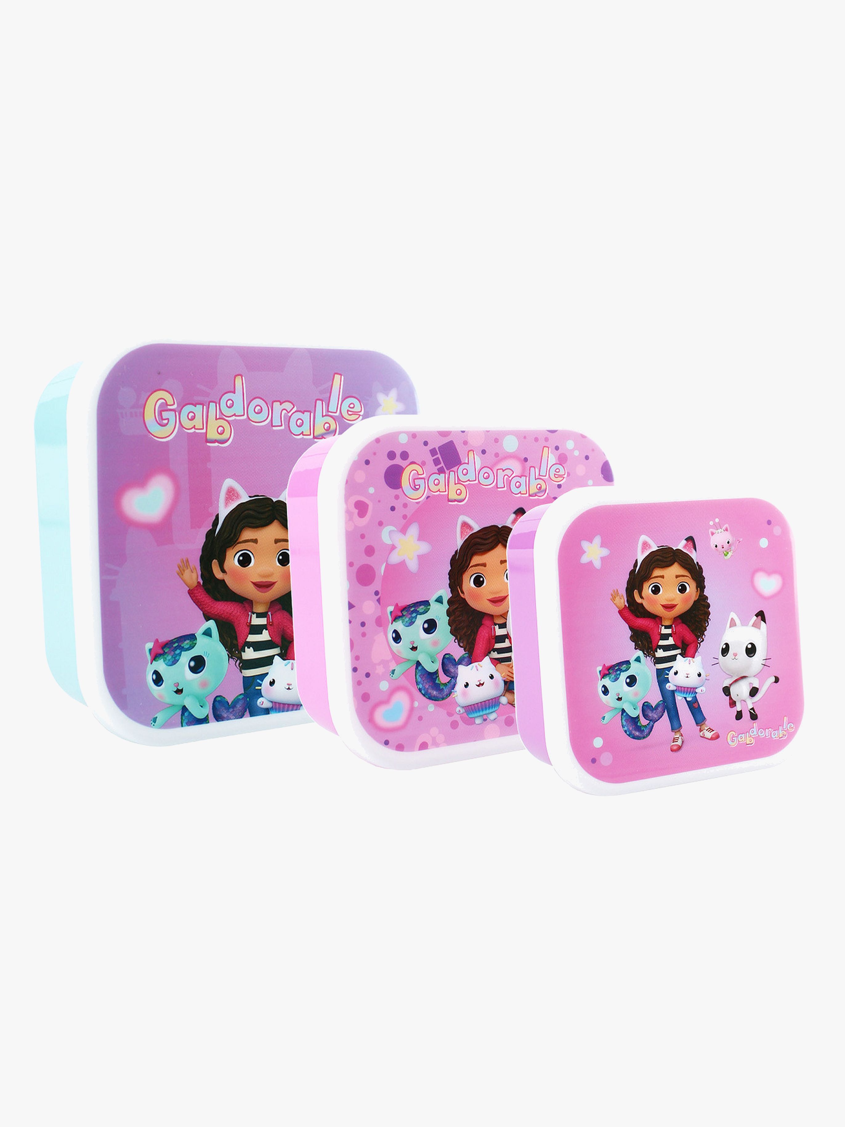 Gabby's Dollhouse 3 in 1 Snackbox Fresh Bites, Lila