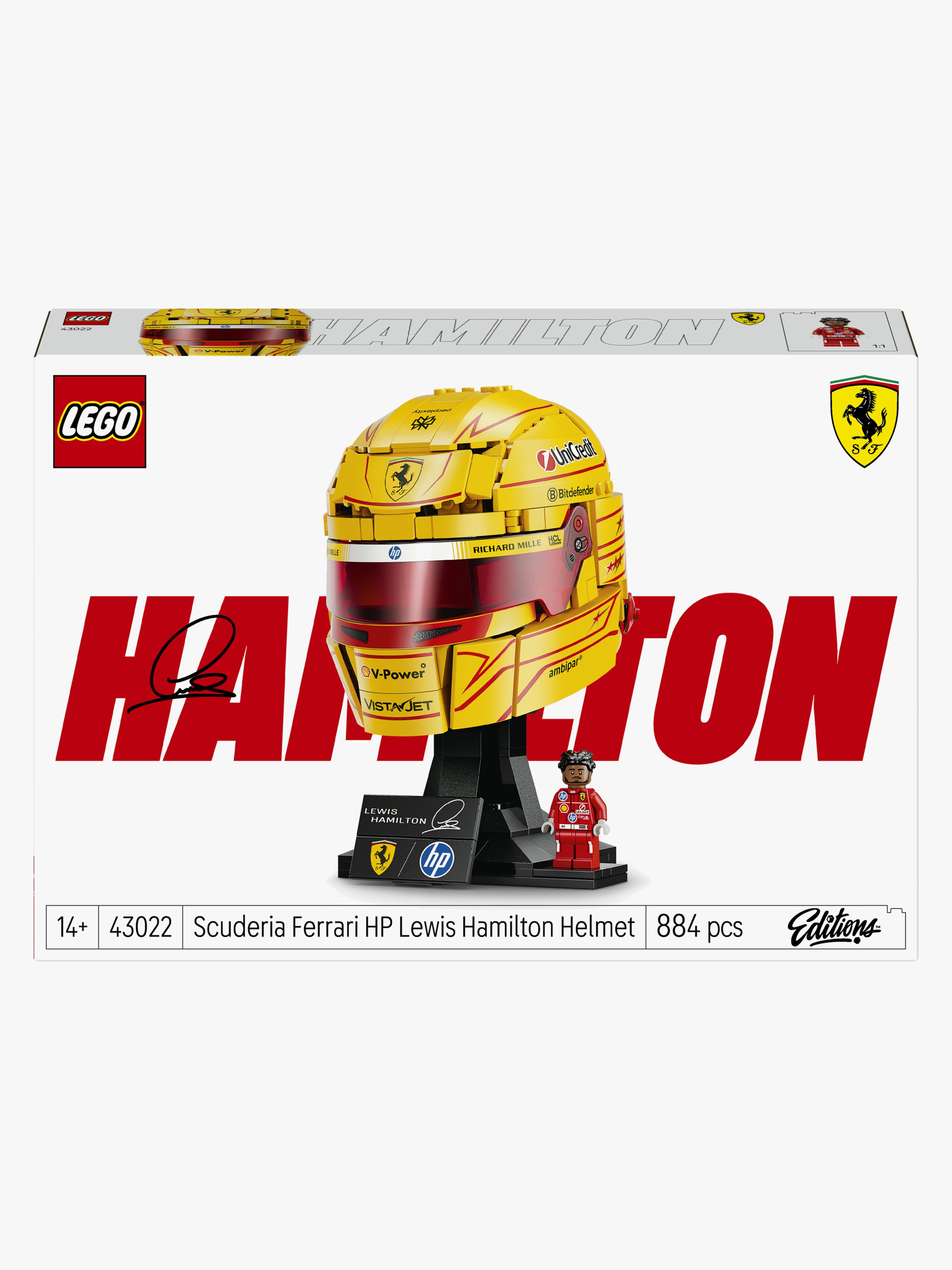 LEGO Editions Formula 1 43022 Scuderia Ferrari HP Lewis Hamilton hjälm