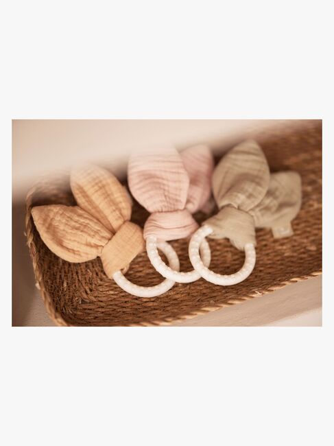 Jollein Bunny Ears Bitring, Wild Rose
