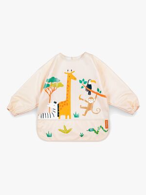 Miniland Långärmad Haklapp med Ficka, Jungle