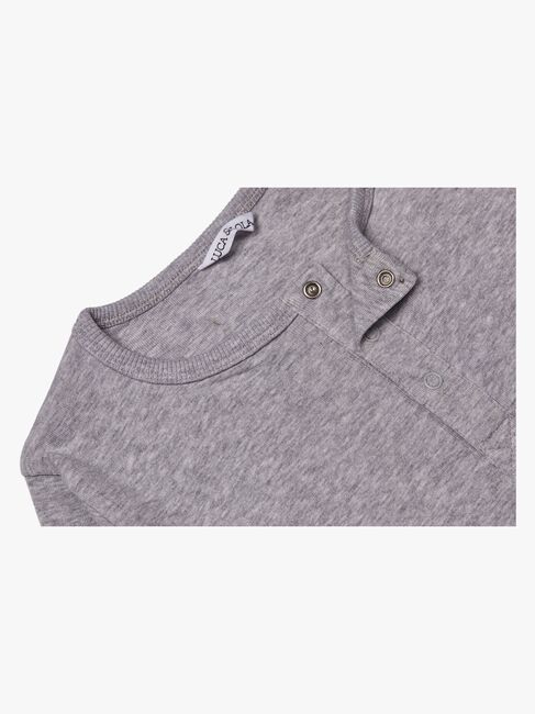 Luca & Lola Jacopo Långärmad T-Shirt, Grey Melange