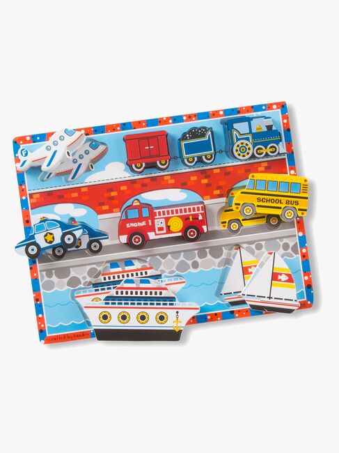 Melissa & Doug Pussel Bilar 9 bitar