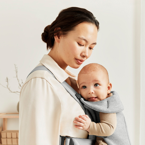 BabyBjörn Mini Bärsele 3D Jersey, Ljusgrå