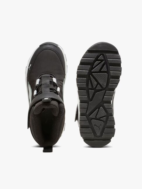 Puma Evolve Puretex AC PS Vinterkängor, Black/Ash Grey/White