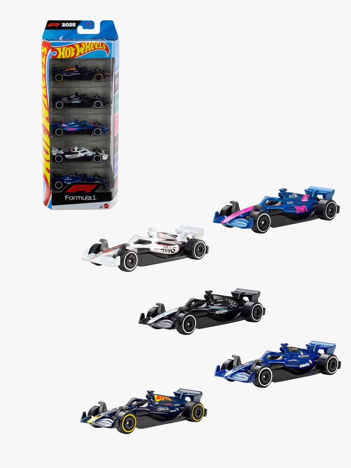 Hot Wheels F1 Bilar Die-Cast 1:64 5-pack