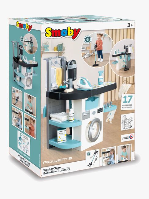 Smoby Rowenta Wash&Clean Tvätt- och Städset