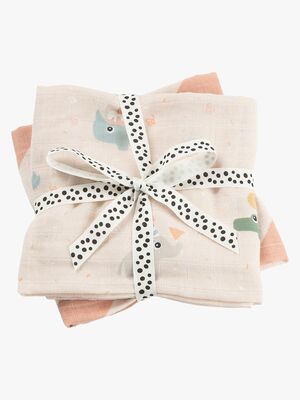 Done By Deer Celebration Muslinfilt 2-Pack, Powder