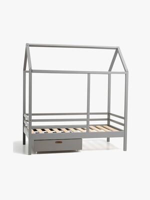 Minitude Nordic JAX Talosänky 70x140 + Sängynaluslaatikko, Harmaa