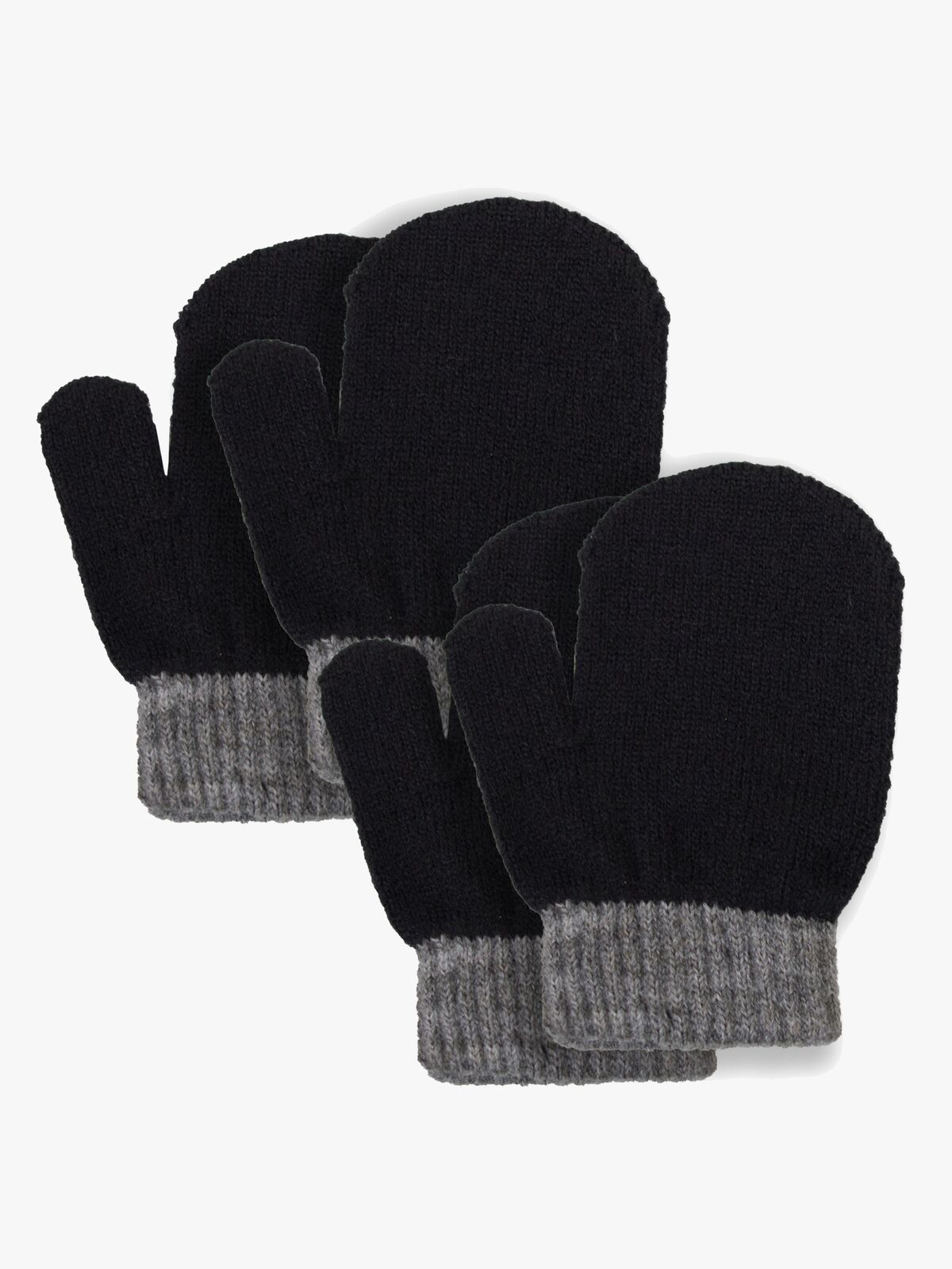 Lindberg Sundsvall Ull Tumvantar 2-Pack, Black/Anthracite