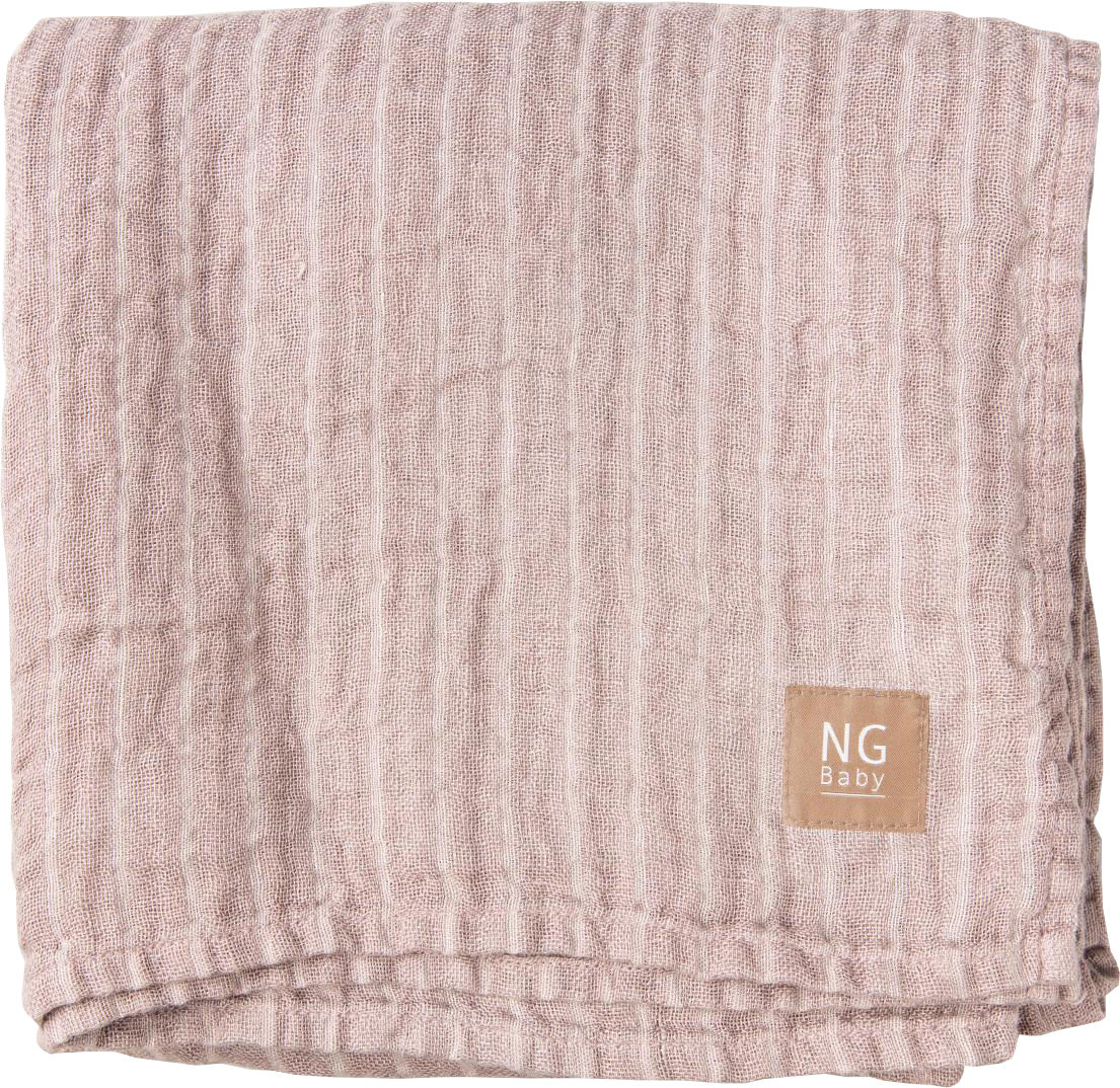 NG Baby Linnefilt 100×100 Dusty Pink
