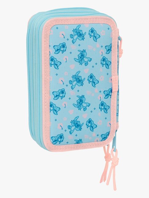 Disney Stitch  Fyllt Trippelpennfodral 37 Delar, Ohana