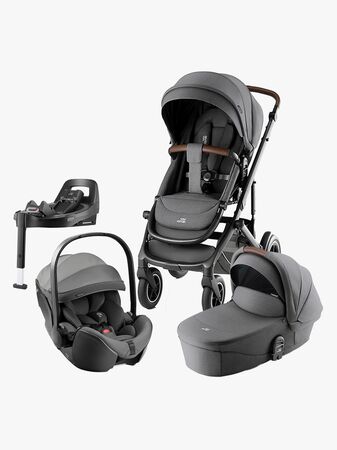 Britax Römer Smile 5Z Duovagn inkl. Baby-Safe Pro & Bas, Mineral Grey