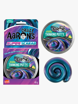 Crazy Aarons Thinking Putty Slime 60 g, Super Scarab