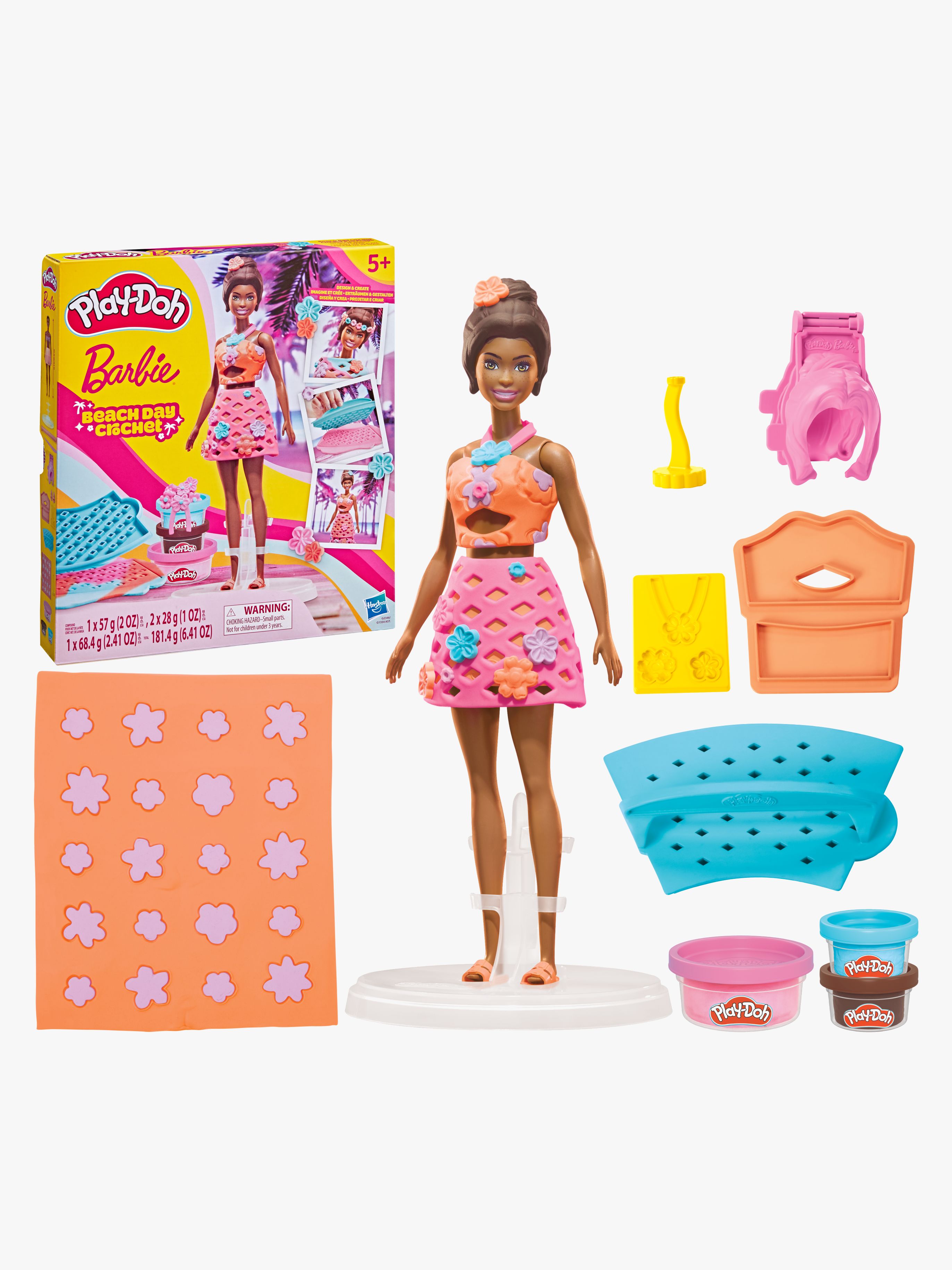 Play-Doh Barbie Leklera med Docka Stranddag med Crochet