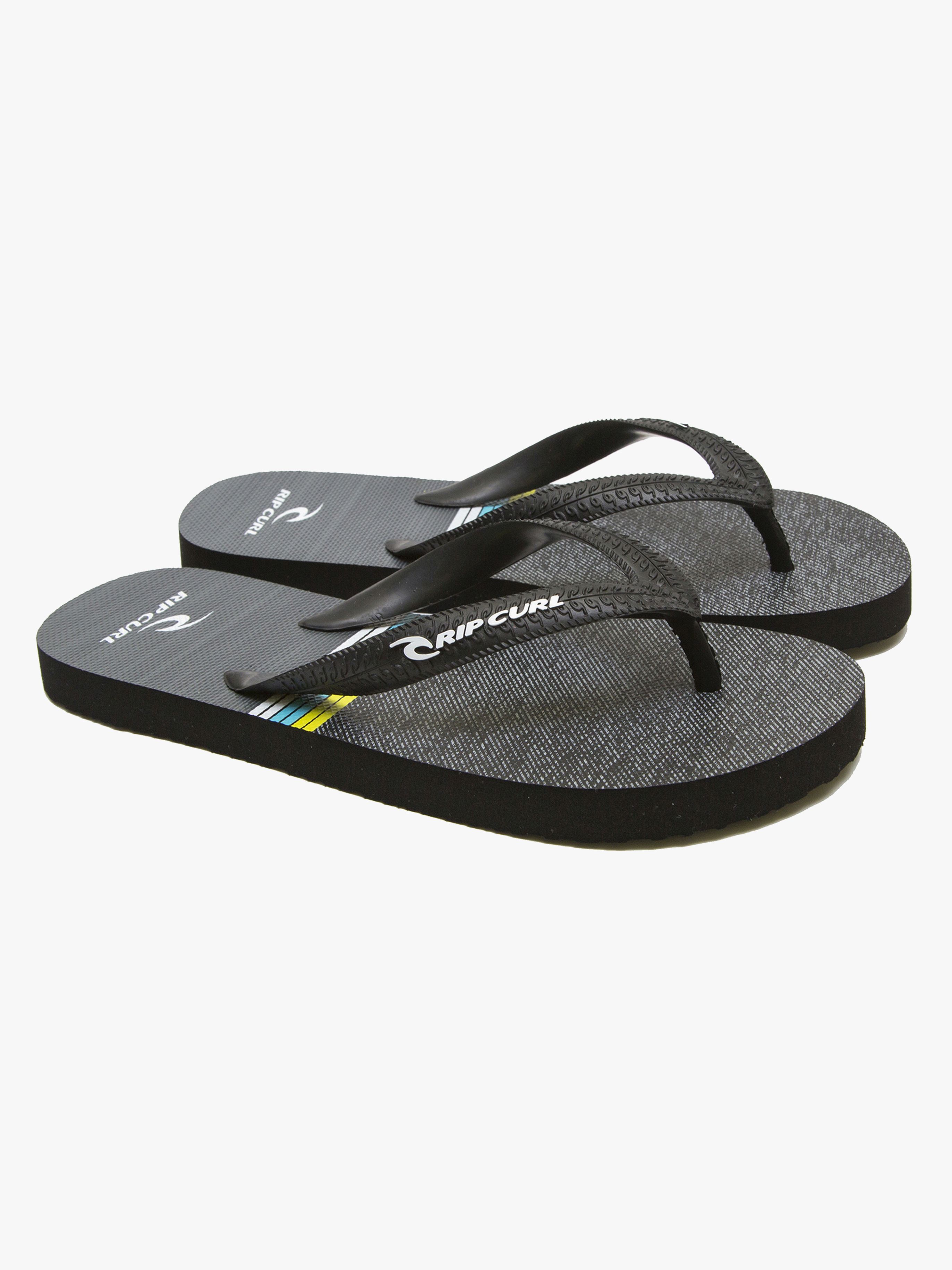 Rip Curl Kids Art Flip Flop, Black/White 28