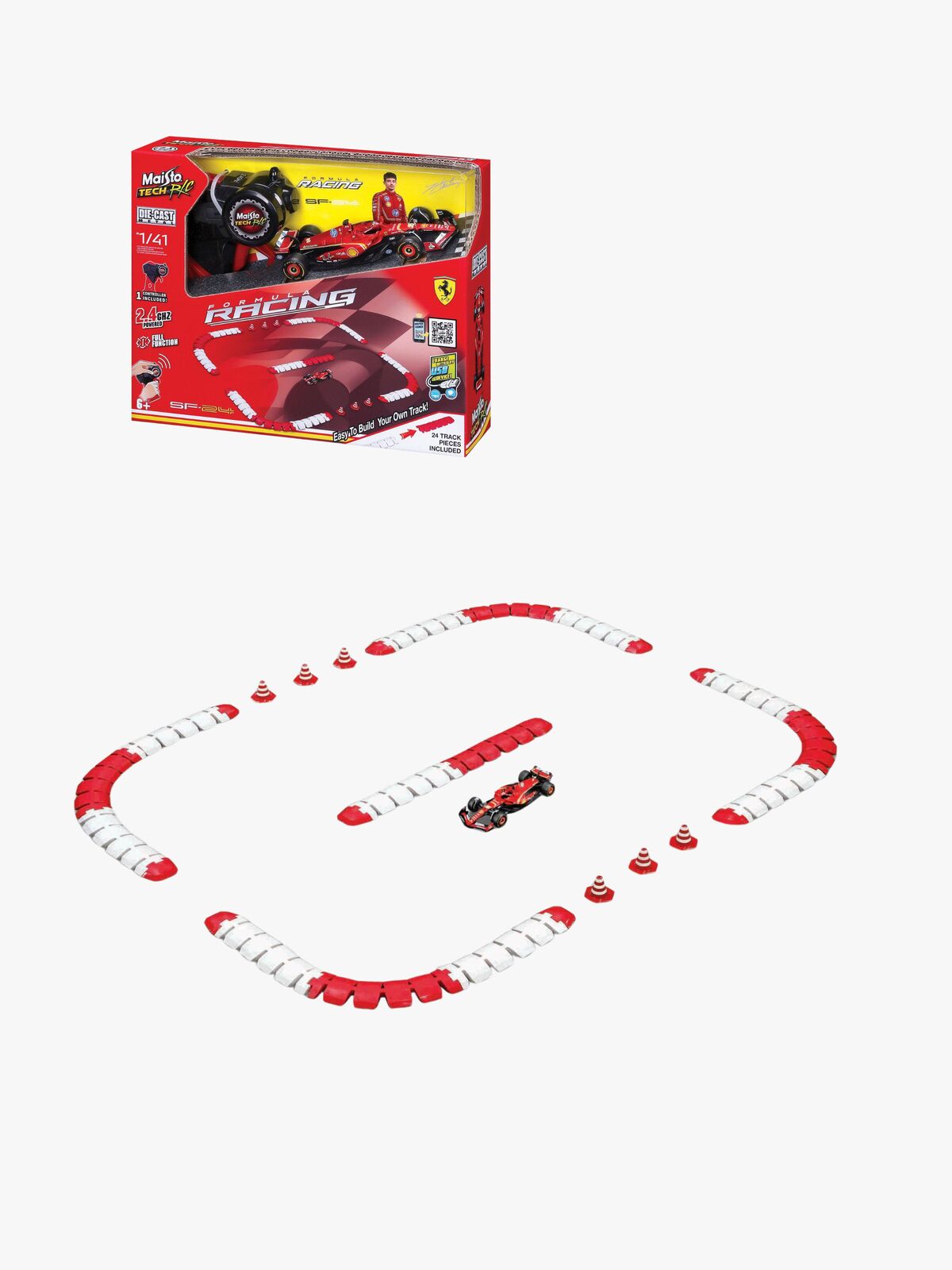 Maisto Tech R/C F1 Racing Track Ferrari 2024 Leclerc Racingbana 1:41