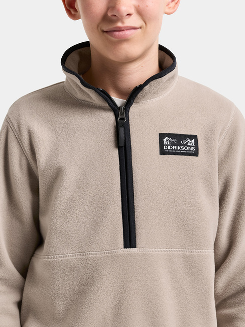 Didriksons Rubi Fleecetröja, Beach beige