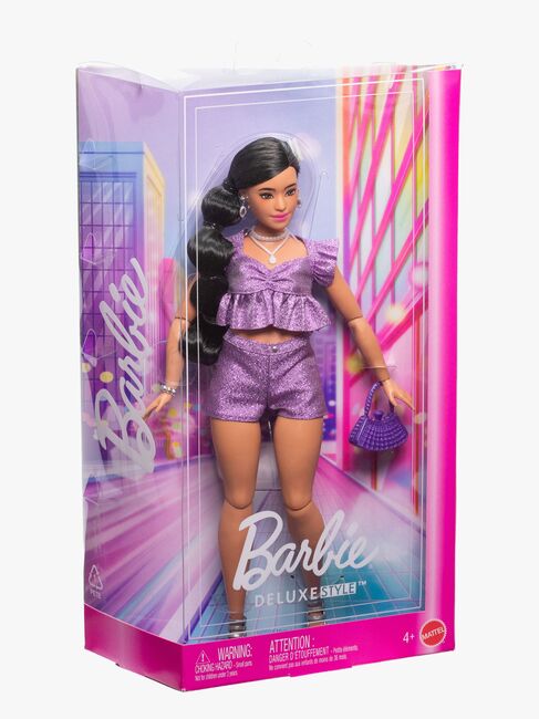 Barbie Deluxe Style Docka i Lila Outfit
