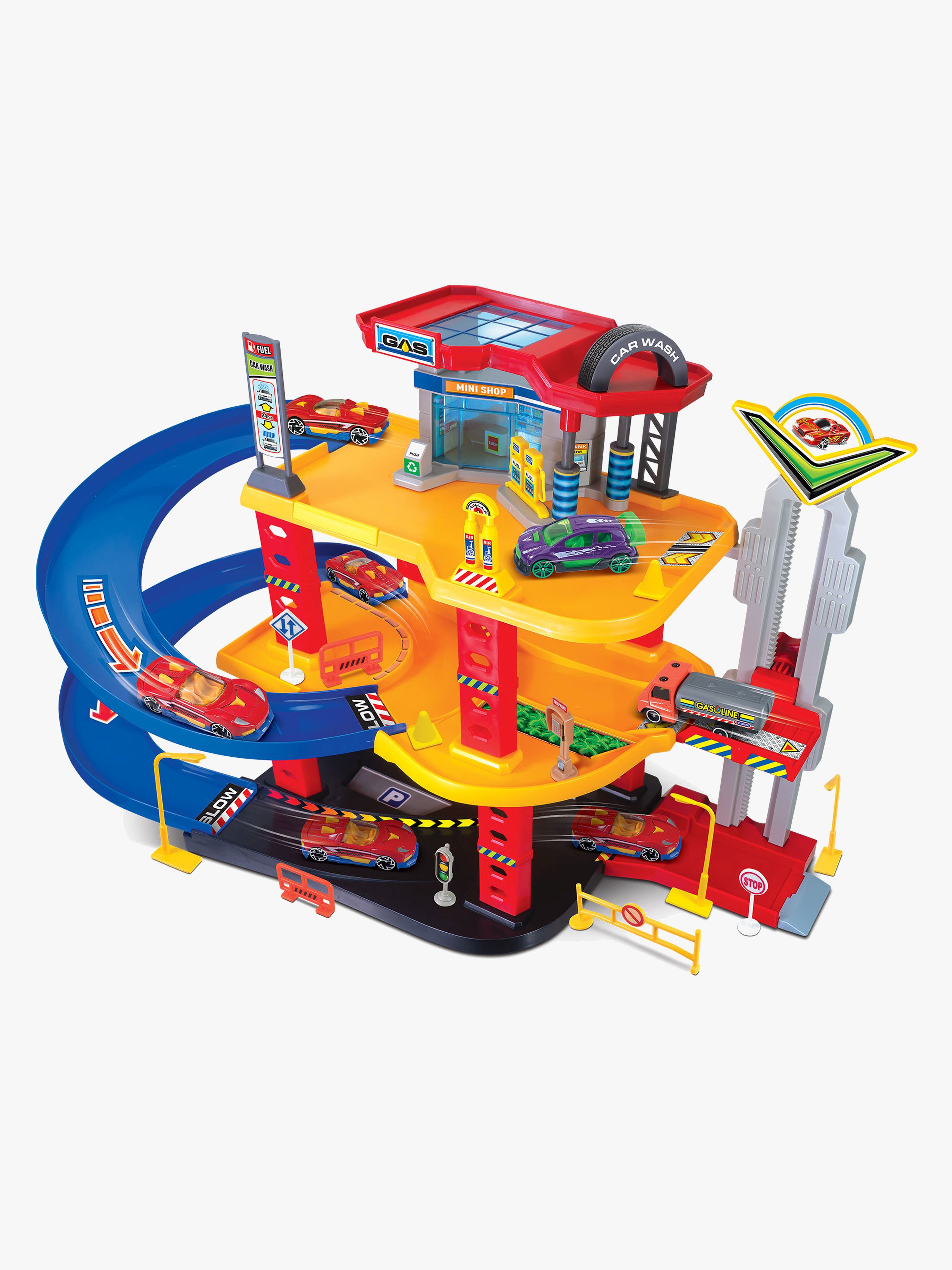 Junior Driver Gas Station Bilbana med 3 Bilar