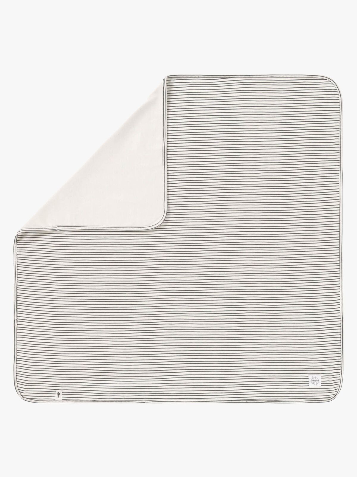 Lässig Interlock Filt 80x80, Striped grey