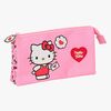 Hello Kitty Trippelpennfodral, Rosa