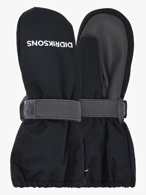 Didriksons Biggles Zip Fäustlinge, Schwarz