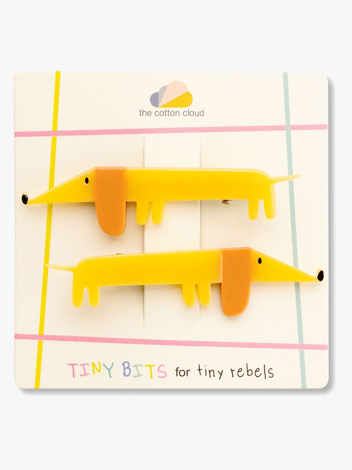 The Cotton Cloud Hårspännen 3-Pack, Flying Dog